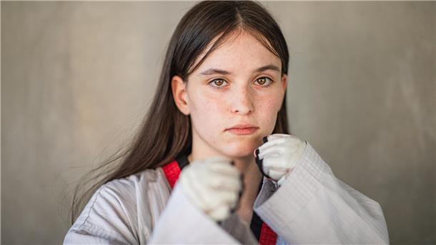 Noelia Rodriguez Martins ist die erste Bremerhavenerin, die in der Kampfsportart Taekwondo den Schwarzgurt erhalten hat.