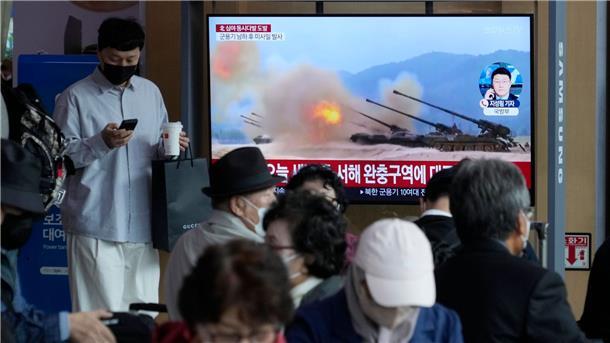Südkorea: Nordkorea feuert erneut Artilleriegeschosse ab Nordkorea hat nach Angaben des südkoreanischen Militärs erneut eine Rakete abgefeuert.