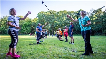 Noventi-Lauftreff im Bürgerpark unter dem Motto „Ausdauer auf Dauer“.