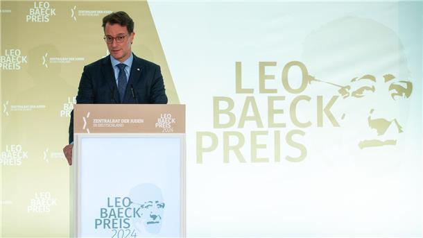 NRW-Ministerpräsident Hendrick Wüst hielt die Laudatio