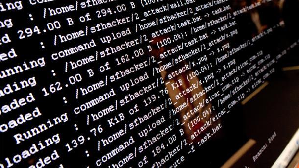Computerbefehle auf einem Bildschirm