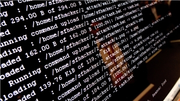 Computerbefehle auf einem Bildschirm