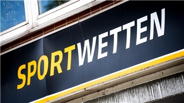 Schild mit der Aufschrift Sportwetten