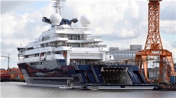 Nur wenige Stunden auf See: die „Octopus“. 
