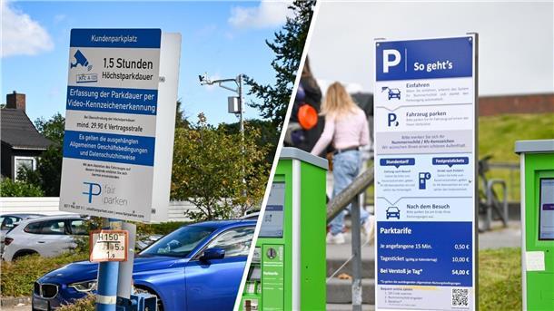 Ob bei EDEKA Holling am Debstedter Weg oder beim Parkplatz am Neuen Hafen: Die Kennzeichen der Fahrzeuge werden von einer Kamera erfasst.