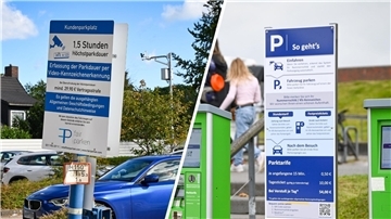 Ob bei EDEKA Holling am Debstedter Weg oder beim Parkplatz am Neuen Hafen: Die Kennzeichen der Fahrzeuge werden von einer Kamera erfasst.