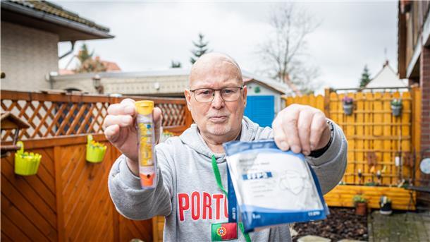 Horst Winterstein aus Beverstedt ist Allergiepatient.