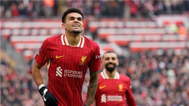 Ohne den Bayern-Wunschspieler Luis Díaz trat der FC Liverpool im Testspiel gegen den AC Mailand an. (Archivbild)