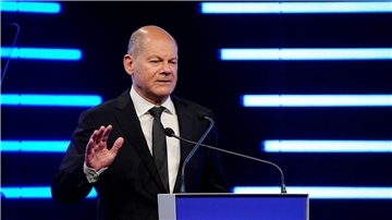 Olaf Scholz beim Tag der deutschen Bauindustrie. Nötig sei „Neubau im großen Stil“, sagte der SPD-Politiker.