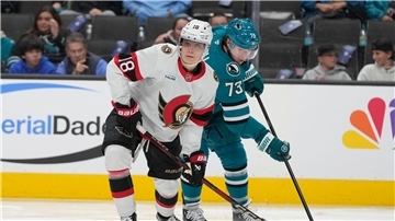 Ottawas Tim Stützle blieb beim Sieg gegen die Carolina Hurricanes ohne Scorerpunkt.