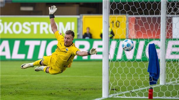 Paderborns Torwart Pelle Boevink musste sich nur einmal geschlagen geben.