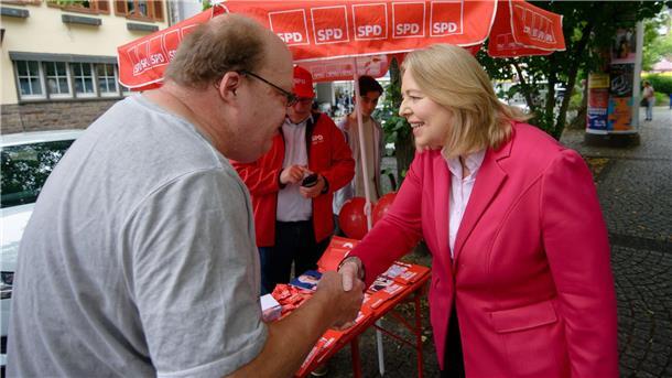 SPD im Abstiegskampf Parteichefin Bas ist in diesen Tagen überall in NRW unterwegs.