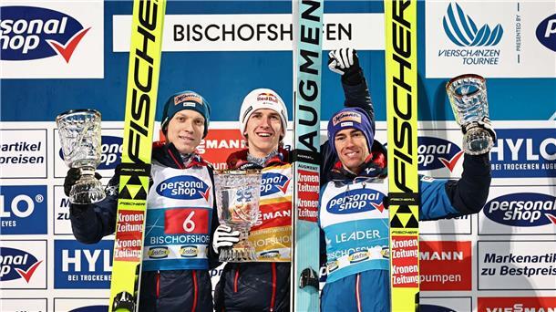 Party im vollen Skisprung-Kessel gibt es bisher nur bei den Männern.