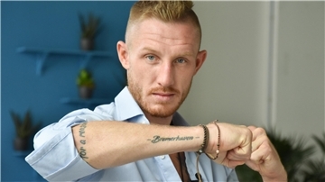 Pascal Schroth trägt Bremerhaven im Herzen und als Tattoo auf dem Arm.