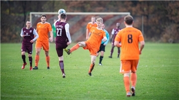 Fußballspieler in Aktion