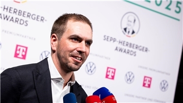 Philipp Lahm bei der Verleihung der Sepp-Herberger-Awards. 