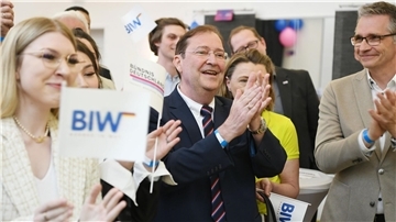 Piet Leidreiter (M) ist Spitzenkandidat der Bürger in Wut.