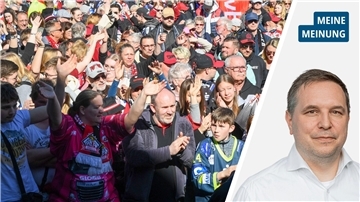 Pinguins-Fans bejubeln ihre Mannschaft