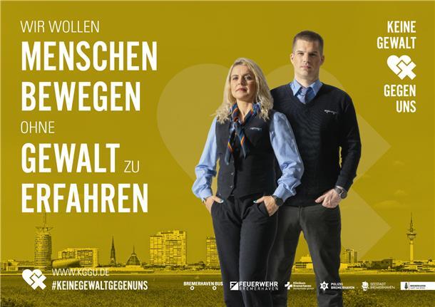 Gewalt gegen Einsatzkräfte: Bremerhaven setzt mit Kampagne ein Zeichen Protagonists