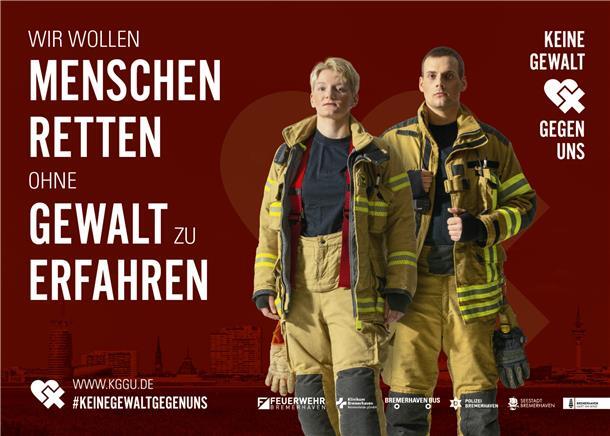 Gewalt gegen Einsatzkräfte: Bremerhaven setzt mit Kampagne ein Zeichen Protagonists