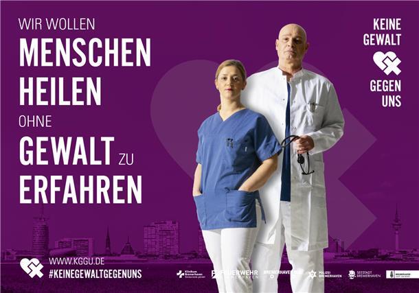 Gewalt gegen Einsatzkräfte: Bremerhaven setzt mit Kampagne ein Zeichen Protagonists