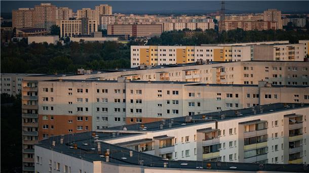 Plattenbauten im berliner Stadtteil Neu-Hohenschönhausen.