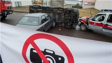 Ein Unfall. 