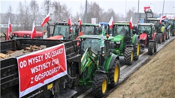 Polnische Landwirte haben landesweit gegen den Europäischen Green Deal und den Zustrom von Waren aus der Ukraine protestiert.