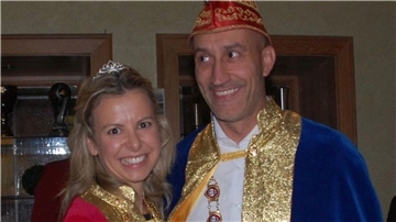Prinz Thomas und Prinzessin Nadine von den Ahlerstedter Karnevalisten. 