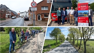 Probleme und Lösungsansätze in Hagen: Der marode Amtsdamm, der öffentliche Nahverkehr, beschädigte Radwege und die K48 bei Uthlede. 