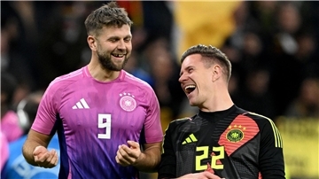 Prominentes DFB-Duo vor der Rückkehr? Torjäger Niclas Füllkrug (l) und Torwart Marc-André ter Stegen.