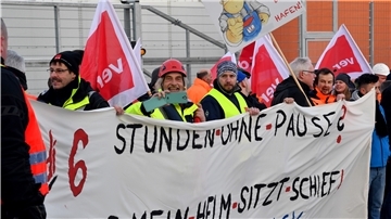 Protest der Gewerkschaft Verdi gegen Teilzeitstellen.