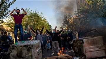 Protest in Teheran Ende Oktober.