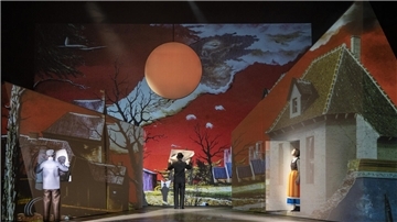 Radziwill-Kunst im Bühnenformat. Das Radziwill-Stück des Oldenburgischen Staatstheaters vermittelt dem Zuschauer stellenweise die Illusion, mittendrin zu sein im Kosmos des Franz Radziwill.