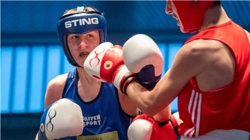 Rahim Ozdarbiev vom Weser-Boxring Bremerhaven (links) tritt beim Kampftag in der Kolbhalle an.
