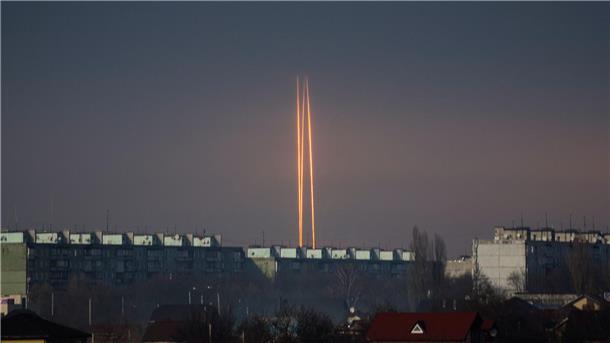 Krieg gegen die Ukraine: So ist die Lage Raketen werden von der russischen Region Belgorod aus auf die Ukraine abgefeuert.