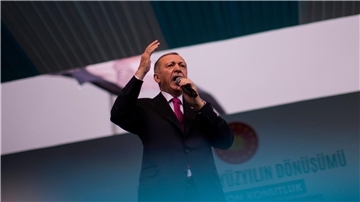 Recep Tayyip Erdogan. Die Präsidentschaftswahlen in der Türkei sind für den 14. Mai angesetzt.