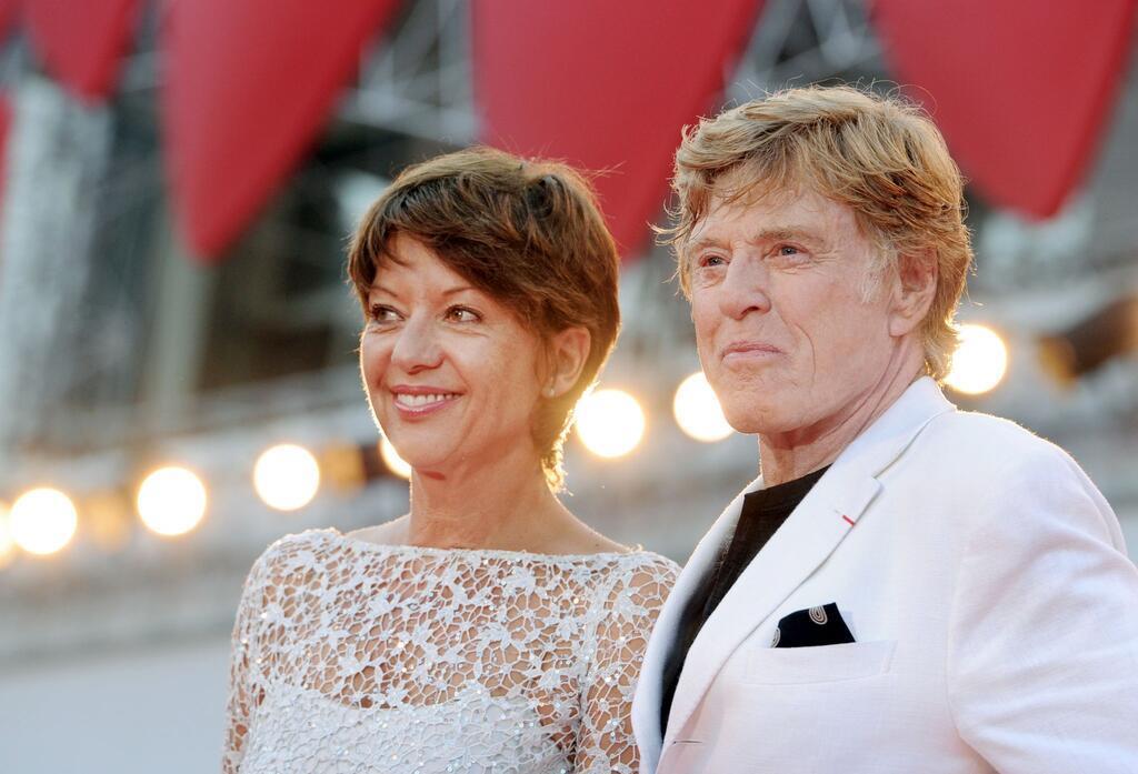 Redford mit seiner Frau Sibylle Szaggars. (Archivbild)