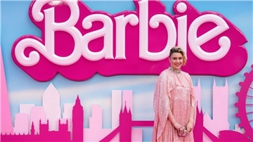 Regisseurin Greta Gerwig bei der „Barbie“-Premirere in London.