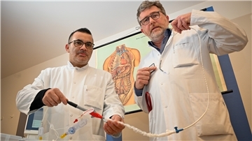 Rettung für Patienten mit schwerem Herzinfarkt: die "Impella 2,5 Pumpe“, die sogenannte „kleinste Herzpumpe der Welt“.