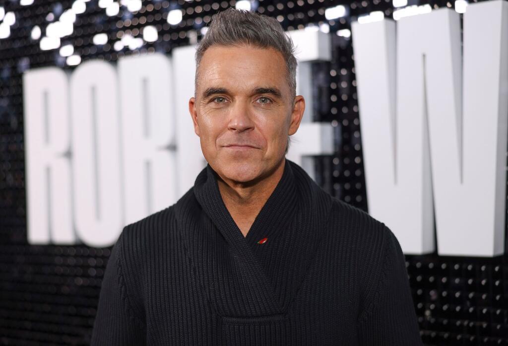 Robbie Williams stellt seine Doku-Serie in London vor.