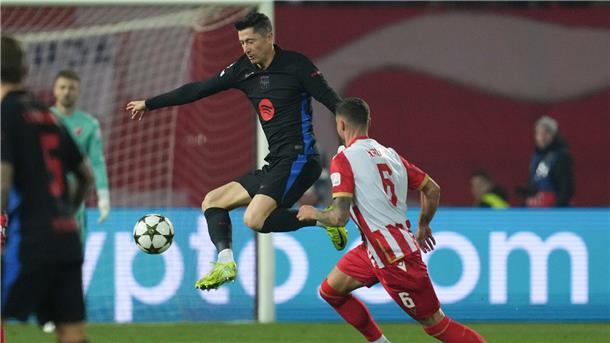 Robert Lewandowski erzielte gegen Roter Stern Belgrad seine Champions-League-Tore 98 und 99.