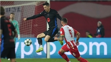 Robert Lewandowski erzielte gegen Roter Stern Belgrad seine Champions-League-Tore 98 und 99.