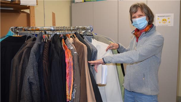 Rotraud Ess, Leiterin der Awo-Kleiderkammer