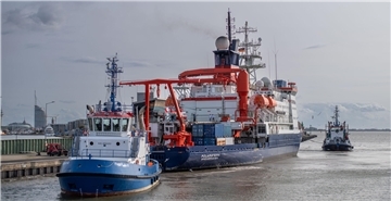 Forschungsschiff "Polarstern" zurück in Bremerhaven