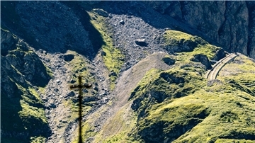 Rund 5.000 Kubikmeter Gestein haben sich nahe der Staumauer gelöst.
