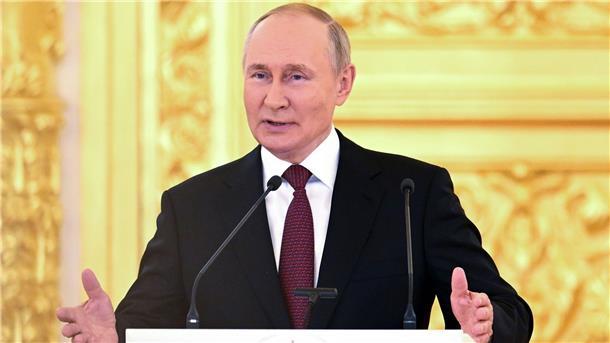 Rede des russischen Präsidenten Wladimir Putin in Auszügen Russland werde alle Mittel einsetzen, um seine territoriale Unversehrtheit zu schützen, sagte Russlands Präsident Wladimir Putin.