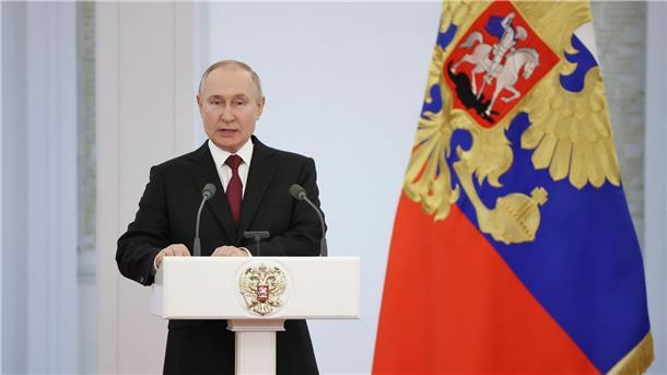 Krieg gegen die Ukraine: So ist die Lage Russlands Präsident Wladimir Putin während einer Zeremonie zur Verleihung von Goldstern-Medaillen an Helden Russlands.