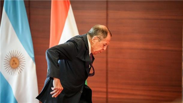 Kompromiss mit Russland bewahrt G20 vor dem Scheitern Russlands Außenminister Sergei Lawrow in Neu Delhi.