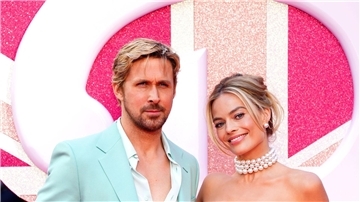Ryan Gosling und Margot Robbie bei der Premiere von „Barbie“ in London.